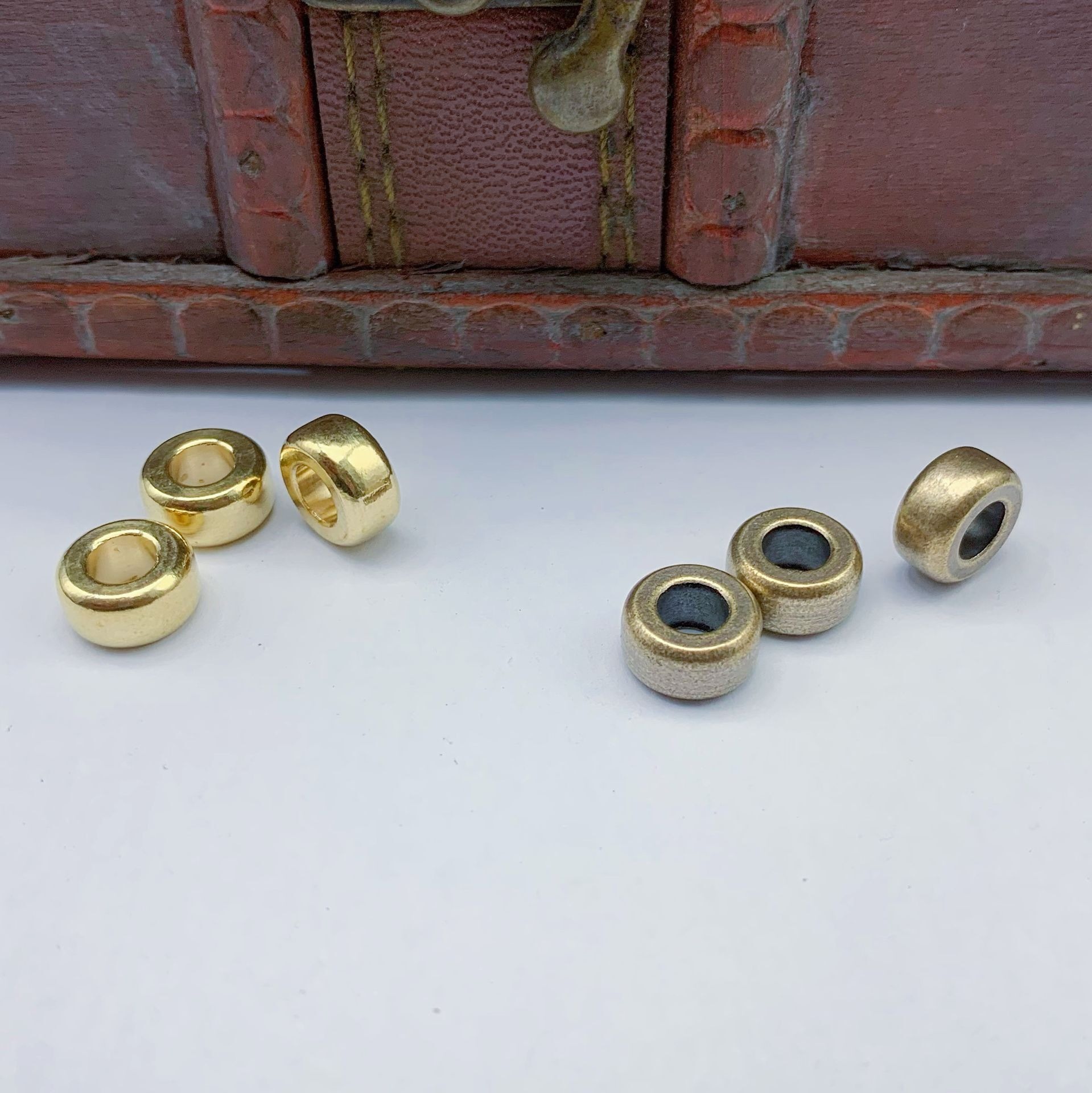 10pcs Brass old bead DIY brace - Paracord Survival Bracelet recension och pris
