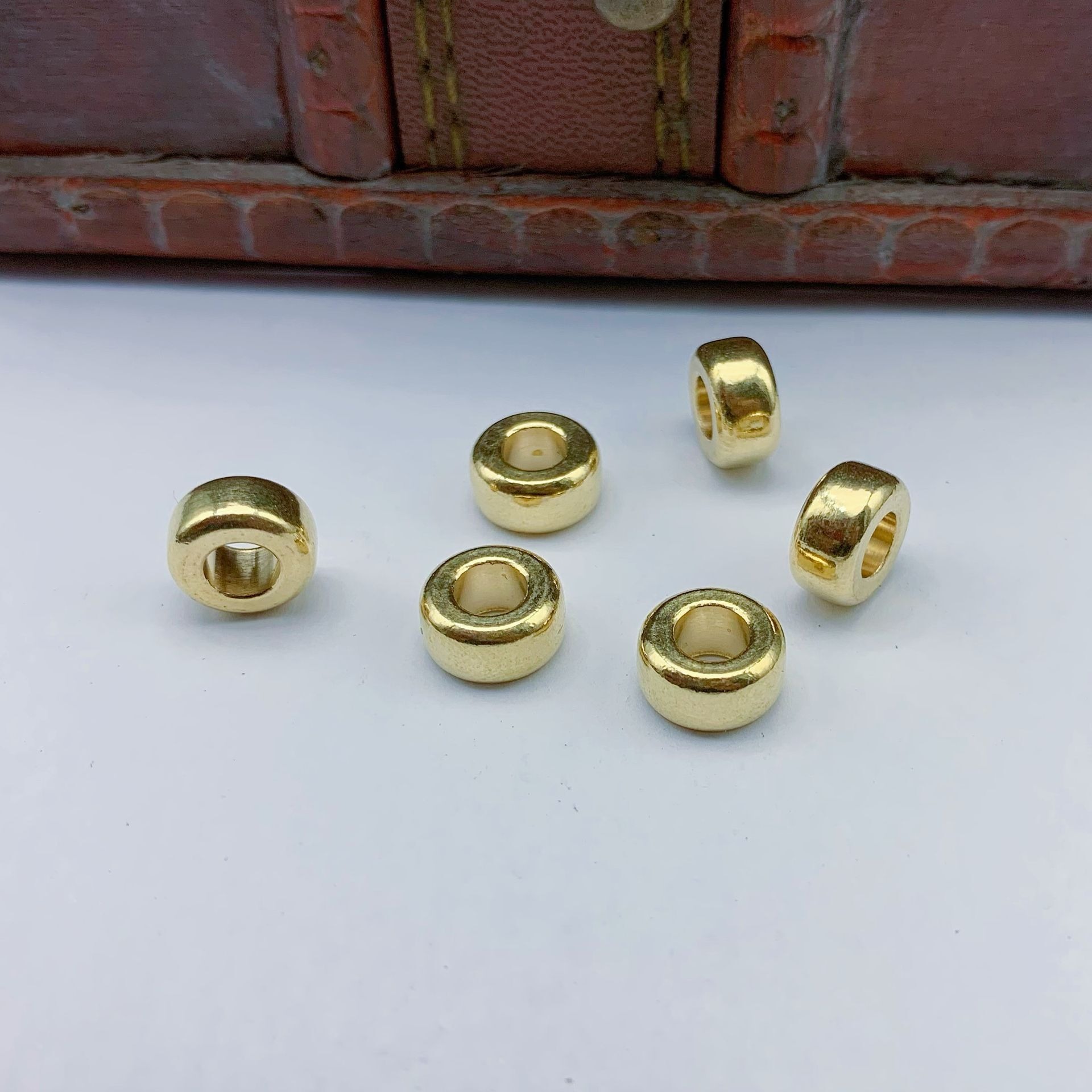 10pcs Brass old bead DIY brace - Paracord Survival Bracelet recension och pris