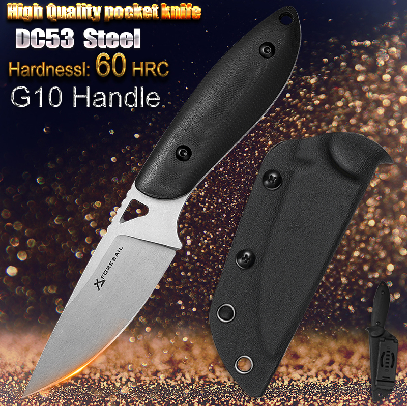 DC53 Steel G10 Handle Fixed Kn - Hunting Camp Outdoor Kitchen recension och pris