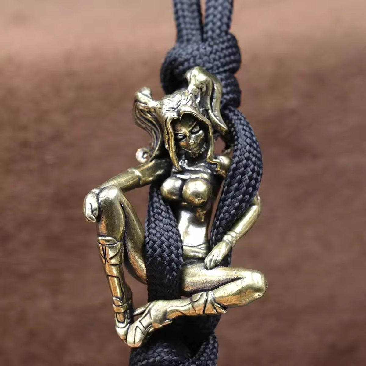 Beauty Girl Brass Knife Beads  - Paracord Survival Bracelet recension och pris