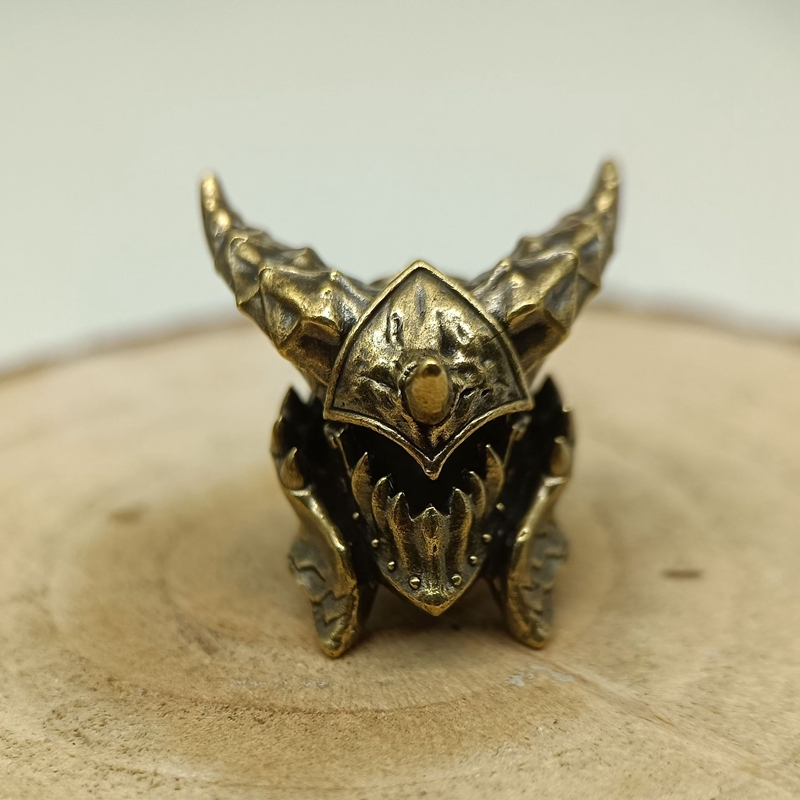 Death Helmet Brass Knife Beads - Paracord Survival Bracelet recension och pris