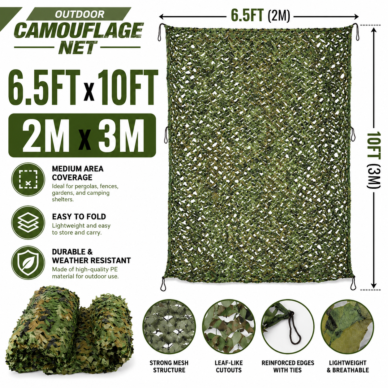 2*3M Military Camouflage Netti - Outdoor Hunting Vehicle recension och pris