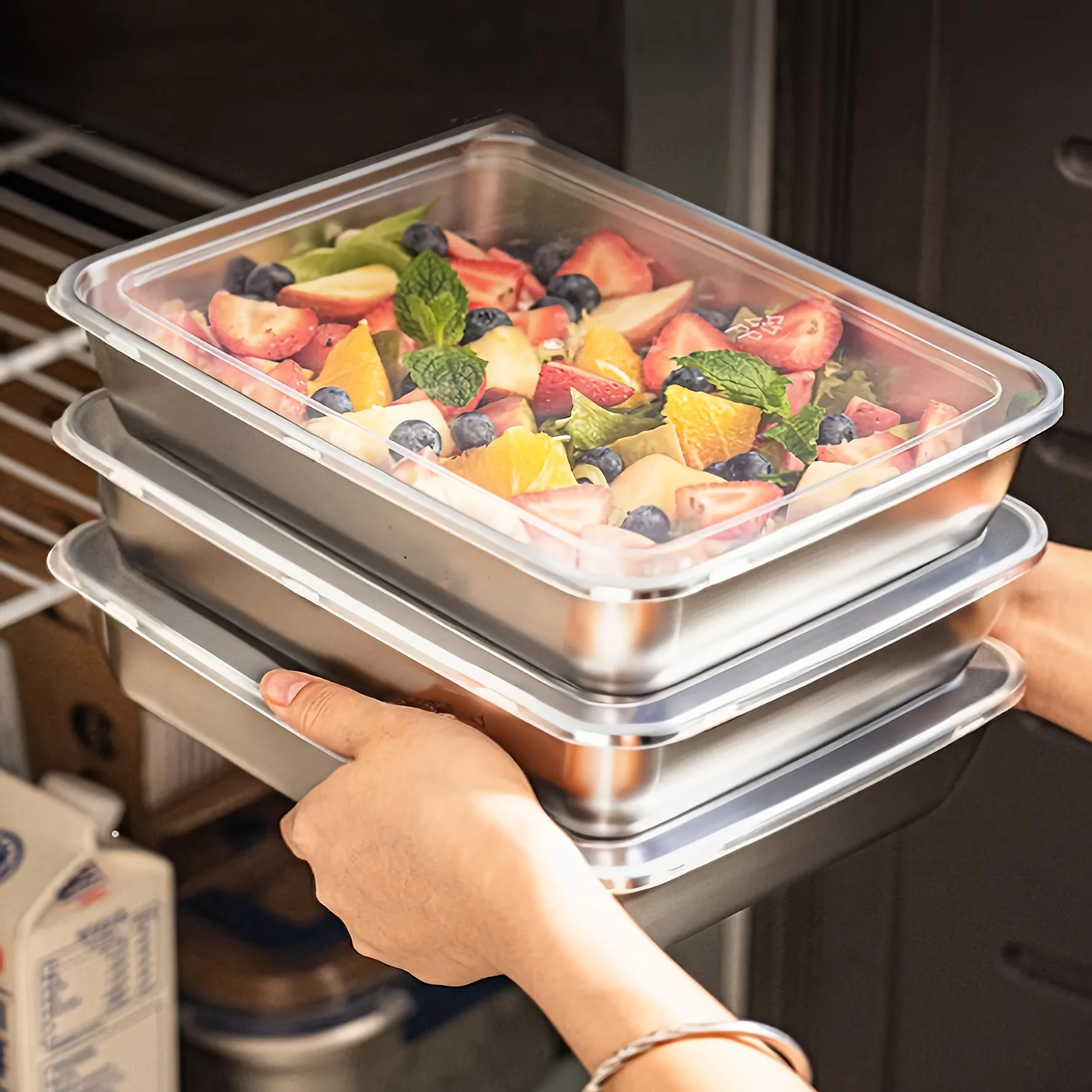 3pcs Stainless Steel Food Cont - Outdoor Hunting Kitchen recension och pris