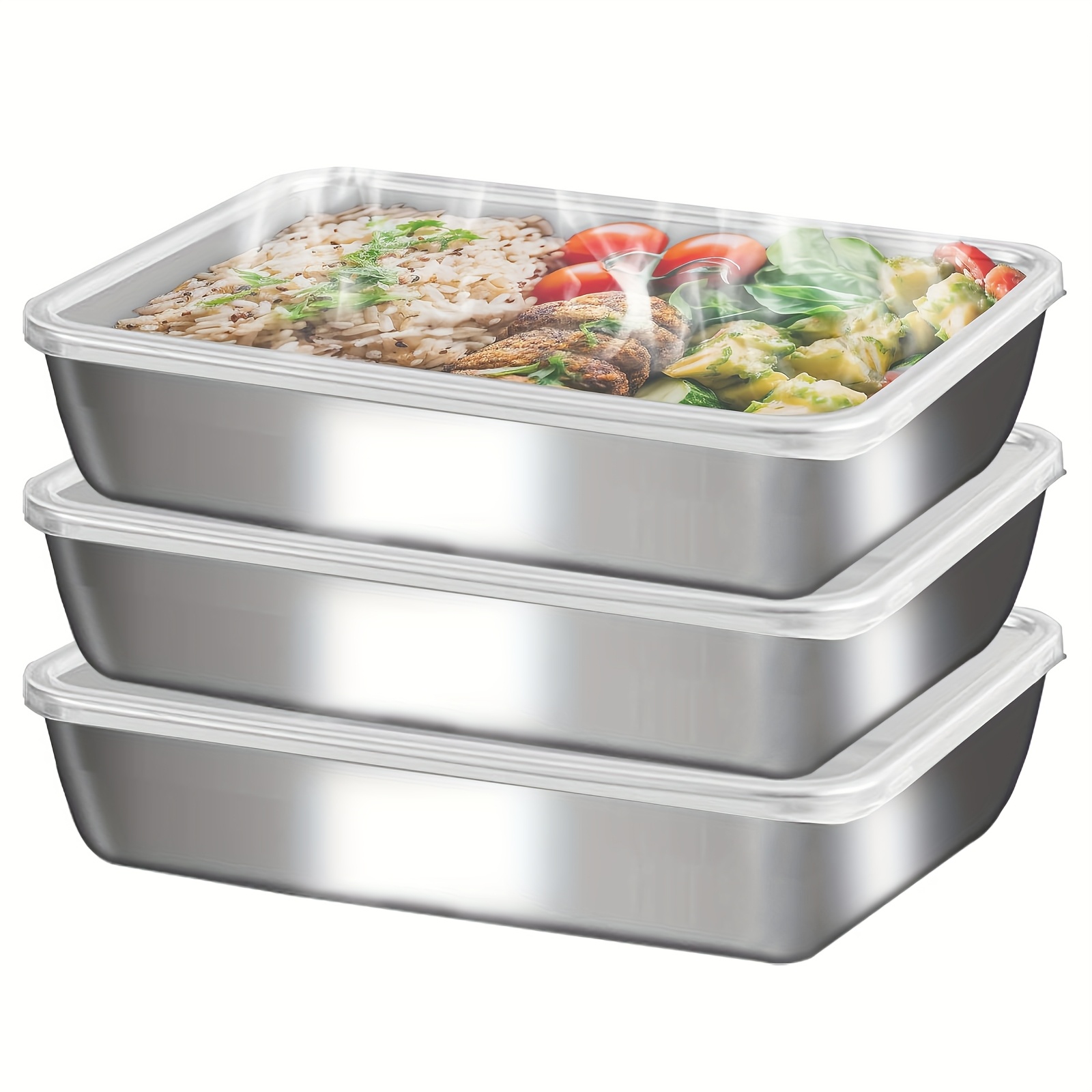 3pcs Stainless Steel Food Cont - Outdoor Hunting Kitchen recension och pris