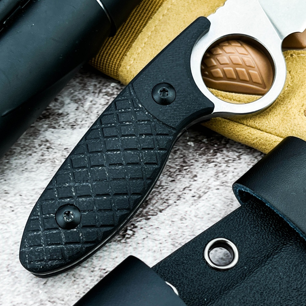 Sharp straight Fixed knife 8Cr - Hunting Camp Outdoor Kitchen recension och pris