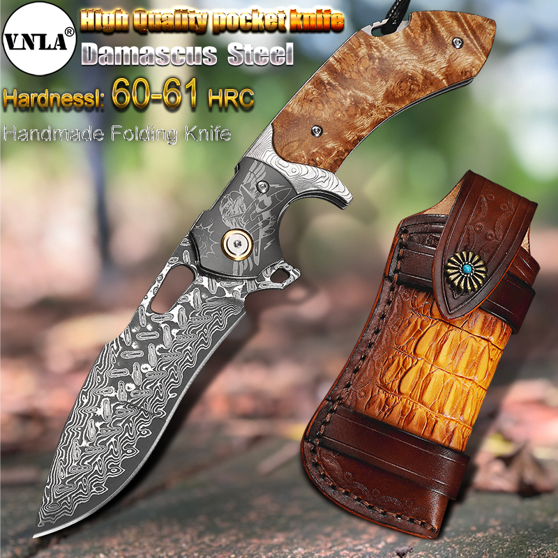 VNLA Handmade Damascus Steel F - Hunting Camp Outdoor Kitchen recension och pris