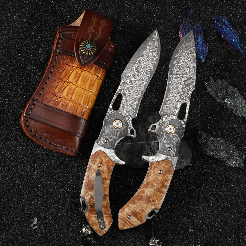 VNLA Handmade Damascus Steel F - Hunting Camp Outdoor Kitchen recension och pris