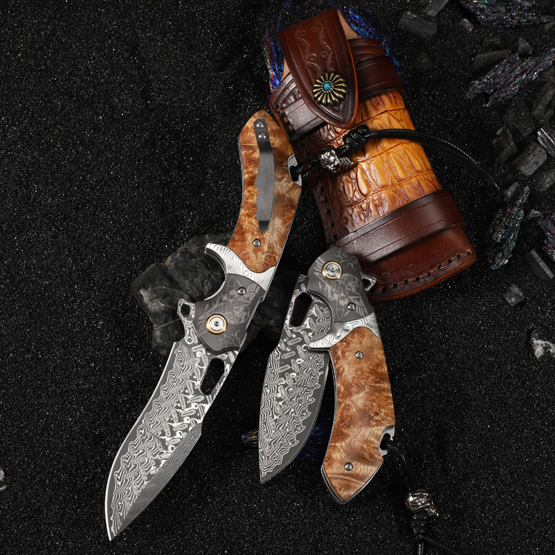 VNLA Handmade Damascus Steel F - Hunting Camp Outdoor Kitchen recension och pris