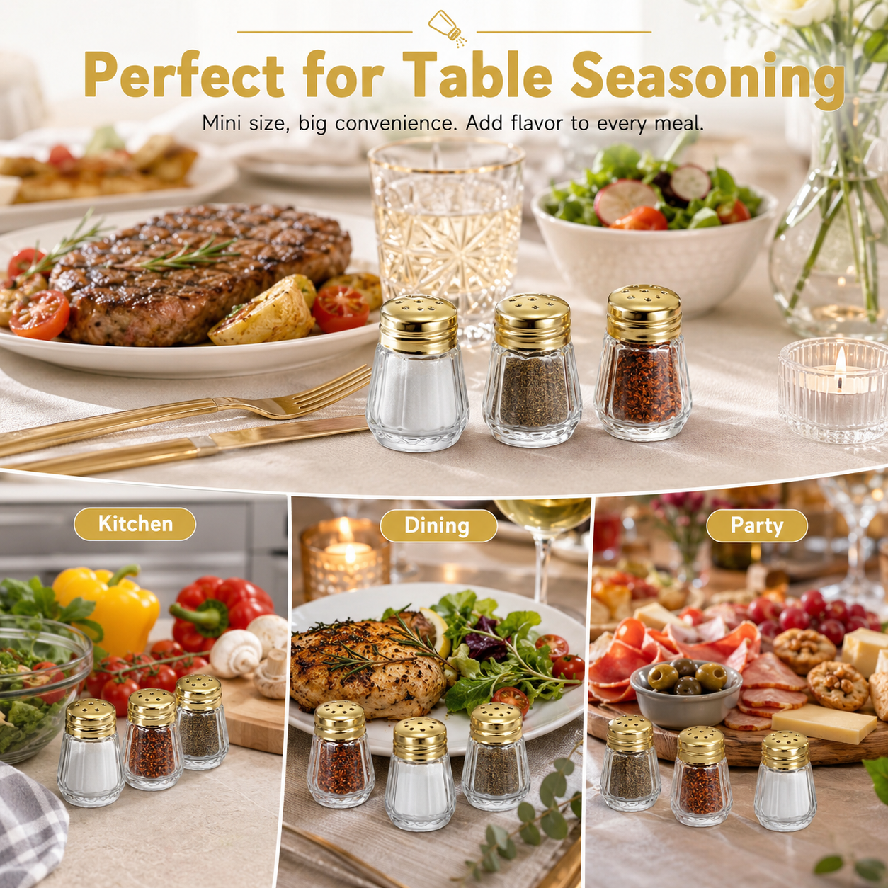 Small Salt & Pepper Shakers Cl - Outdoor Hunting Kitchen recension och pris