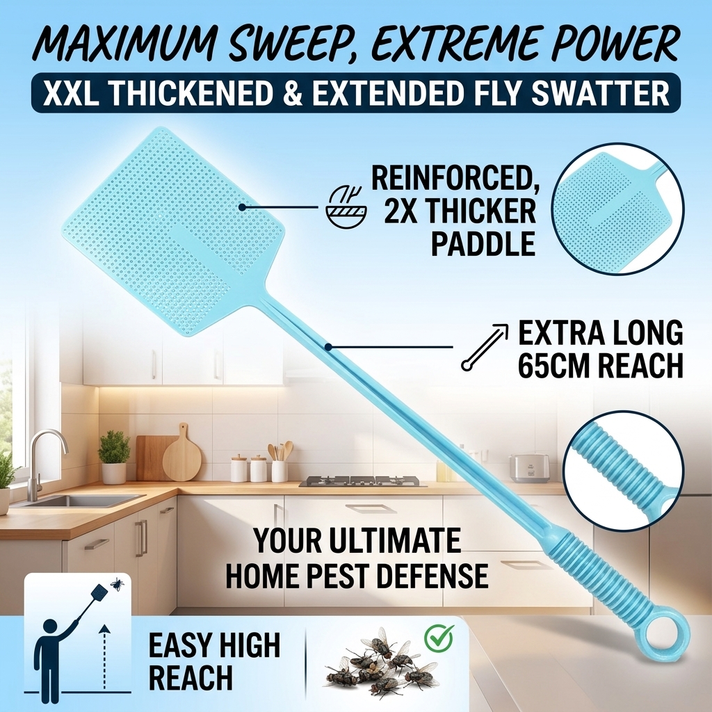 Fly Swatter with Long Handle M - Outdoor Hunting Kitchen recension och pris