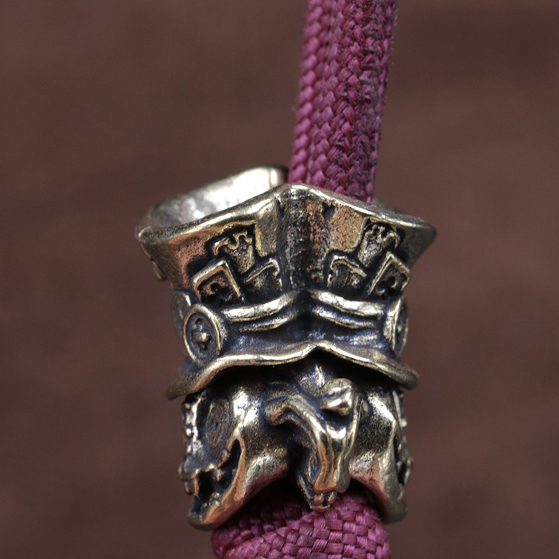 Double-sided Puppet Head Brass - Paracord Survival Bracelet recension och pris